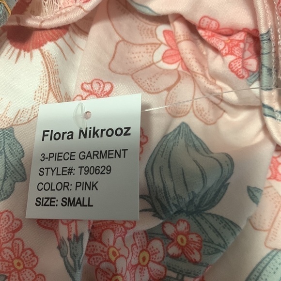 NWT Flora Nikrooz pink and green floral cami and robe set - Picture 12 of 14